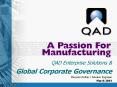 QAD Enterprise Solutions PowerPoint PPT Presentation
