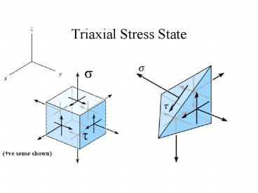 Triaxial Stress State