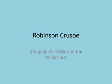 Robinson Crusoe