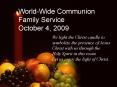 WorldWide Communion PowerPoint PPT Presentation