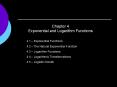 Chapter 4 Exponential and Logarithm Functions PowerPoint PPT Presentation