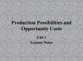 Production Possibilities and Opportunity Costs PowerPoint PPT Presentation