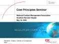 Cost Principles Seminar PowerPoint PPT Presentation