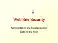 Web Site Security PowerPoint PPT Presentation
