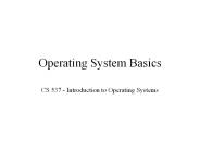 Operating System Basics