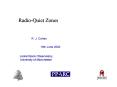 Radio-Quiet Zones PowerPoint PPT Presentation