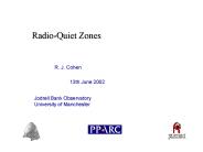 Radio-Quiet Zones