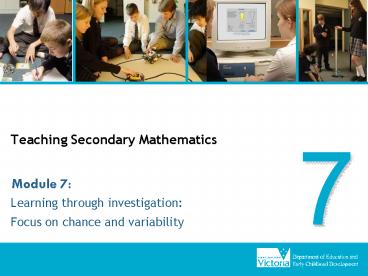 Teaching Secondary Mathematics