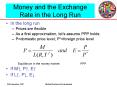 Money and the Exchange Rate in the Long Run PowerPoint PPT Presentation