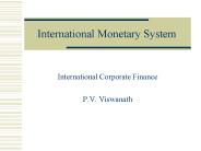 International Monetary System