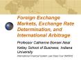 Foreign Exchange Markets, Exchange Rate Determination, and International Arbitrage PowerPoint PPT Presentation