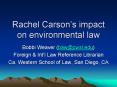 Rachel Carson PowerPoint PPT Presentation