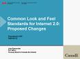 Common Look and Feel Standards for Internet 2'0: Proposed Changes PowerPoint PPT Presentation