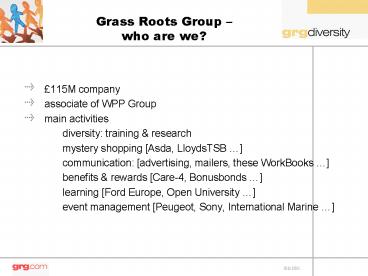 Grass Roots Group who are we