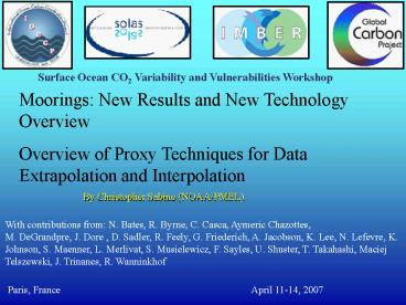 Moorings: New Results and New Technology Overview