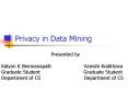 Privacy in Data Mining PowerPoint PPT Presentation