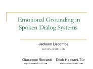 Emotional Grounding in Spoken Dialog Systems