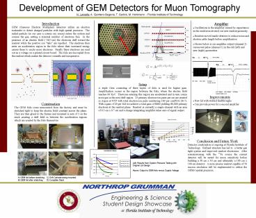 Development of GEM Detectors for Muon Tomography