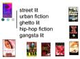 urban fiction street lit hip-hop fiction  ghetto lit gangster lit PowerPoint PPT Presentation