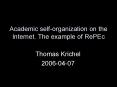 Academic selforganization on the Internet' The example of RePEc PowerPoint PPT Presentation
