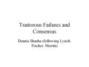 Traitorous Failures and Consensus