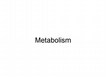 Metabolism