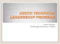 DEECD TECHNICAL LEADERSHIP PROGRAM PowerPoint PPT Presentation