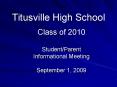 Titusville High School PowerPoint PPT Presentation