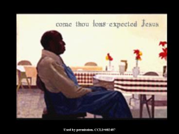 Used by permission' CCLI