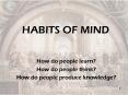 HABITS OF MIND PowerPoint PPT Presentation