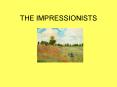 THE IMPRESSIONISTS PowerPoint PPT Presentation