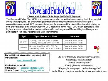 Cleveland Futbol Club