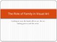 Looking at ways the family affects art, the art making process and the artist' PowerPoint PPT Presentation