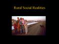 Rural Social Realities PowerPoint PPT Presentation