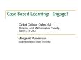 Case Based Learning: Engage! PowerPoint PPT Presentation
