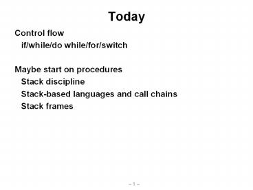 PPT – Control%20flow PowerPoint presentation | free to download - id ...