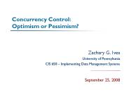 Concurrency Control:  Optimism or Pessimism?