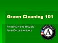 Green Cleaning 101 PowerPoint PPT Presentation