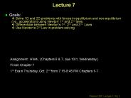 Physics 207: Lecture 2 Notes