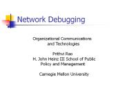 Network Debugging