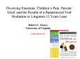 Divorcing Emotions: Childrens Pain, Parents Grief, and the Results of a Randomized Trial Mediation o PowerPoint PPT Presentation