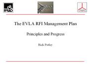 The EVLA RFI Management Plan