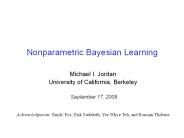 Nonparametric Bayesian Learning