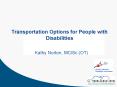 Transportation Options for People with Disabilities PowerPoint PPT Presentation