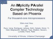 For thousand-core microprocessors