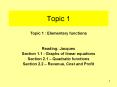 Topic 1 : Elementary functions PowerPoint PPT Presentation