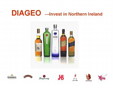DIAGEO Invest in Northern Ireland