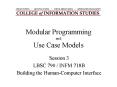 Modular Programming and Use Case Models PowerPoint PPT Presentation