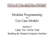 Modular Programming and Use Case Models