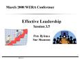 Effective Leadership PowerPoint PPT Presentation